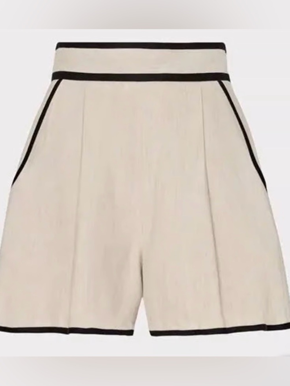 Milly solid linen short - Picture 2 of 5